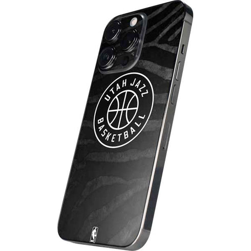 NBA Utah Jazz Black Animal Print iPhone 14 Pro Max Skin
