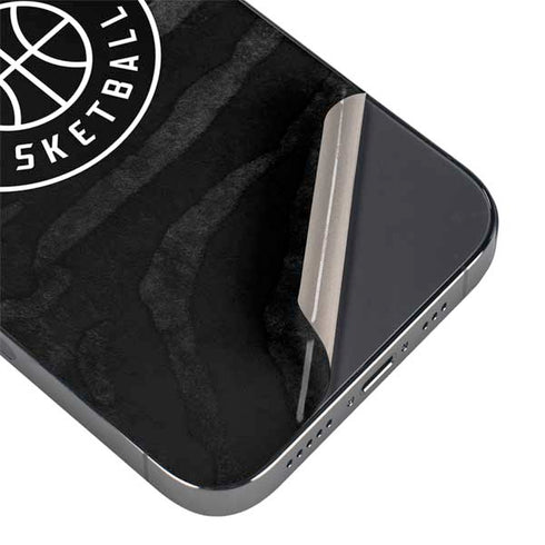 NBA Utah Jazz Black Animal Print iPhone 14 Pro Skin