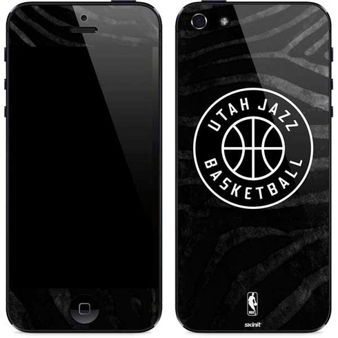 NBA Utah Jazz Black Animal Print iPhone 5/5s/5SE Skin