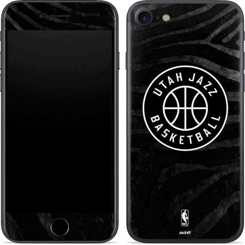 NBA Utah Jazz Black Animal Print iPhone 7 Skin