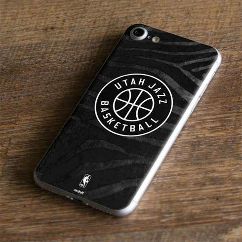 NBA Utah Jazz Black Animal Print iPhone 7 Skin