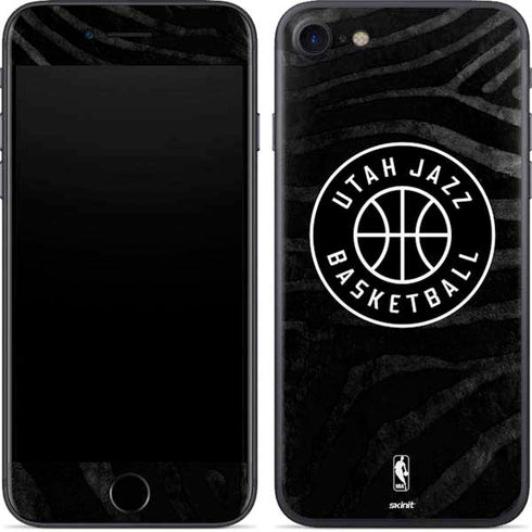 NBA Utah Jazz Black Animal Print iPhone 8 Skin