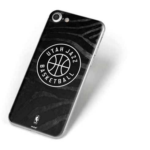 NBA Utah Jazz Black Animal Print iPhone 8 Skin