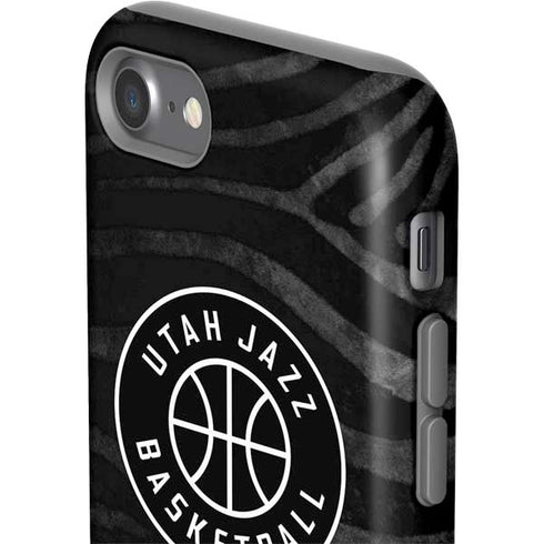 NBA Utah Jazz Black Animal Print iPhone SE (2nd & 3rd Gen) Pro Case