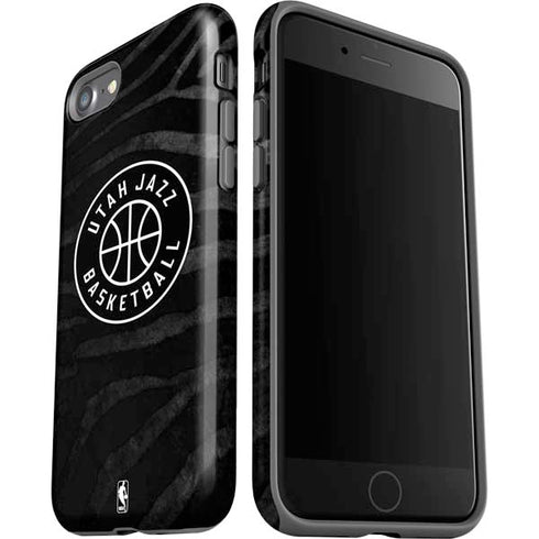 NBA Utah Jazz Black Animal Print iPhone SE (2nd & 3rd Gen) Pro Case