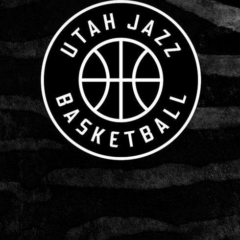 NBA Utah Jazz Black Animal Print iPhone XS Skin
