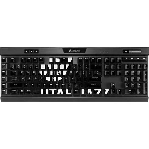 NBA Utah Jazz Black Animal Print K95 RGB PLATINUM Mechanical Gaming Keyboard Skin