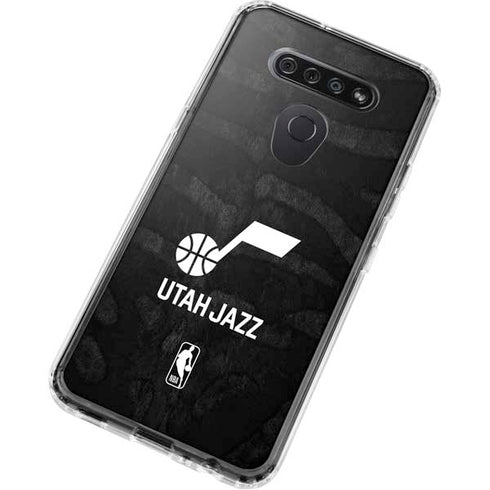 NBA Utah Jazz Black Animal Print LG K51/Q51 Clear Case
