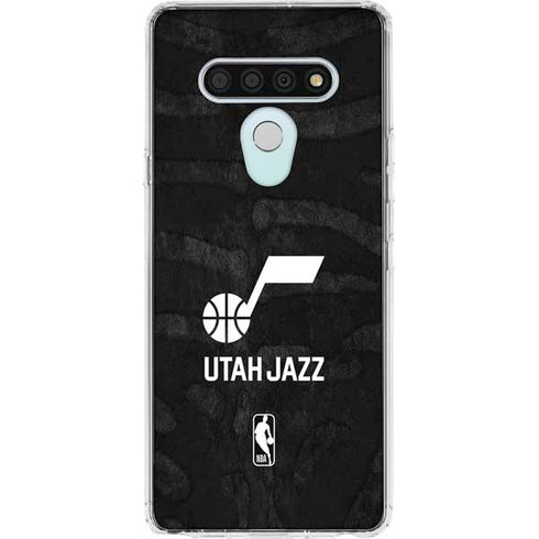 NBA Utah Jazz Black Animal Print LG Stylo 6 Clear Case