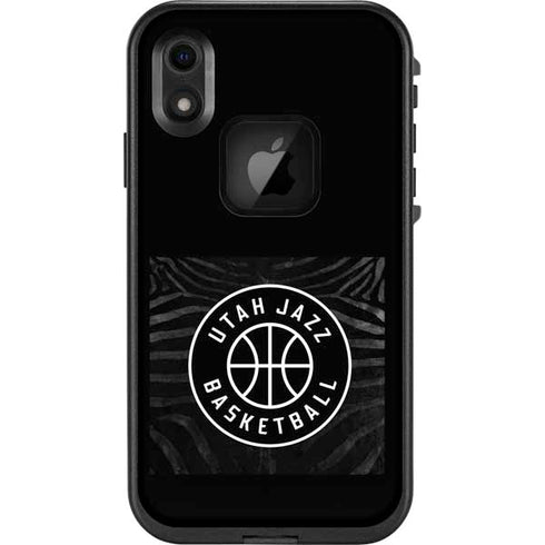 NBA Utah Jazz Black Animal Print LifeProof Fre iPhone Skin
