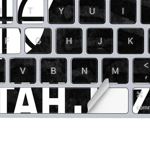 NBA Utah Jazz Black Animal Print Magic Keyboard Skin