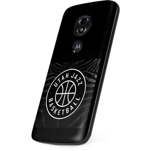 NBA Utah Jazz Black Animal Print Moto E5 Play Skin