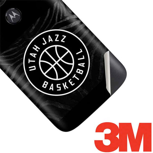 NBA Utah Jazz Black Animal Print Moto E5 Play Skin