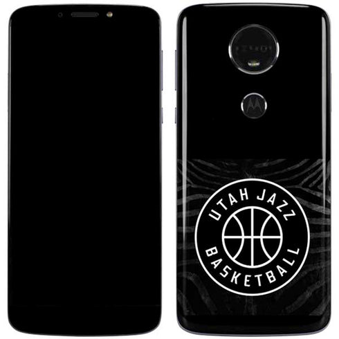 NBA Utah Jazz Black Animal Print Moto E5 Plus Skin