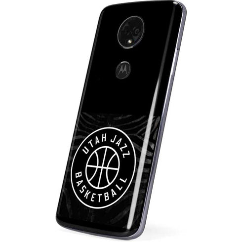 NBA Utah Jazz Black Animal Print Moto E5 Plus Skin