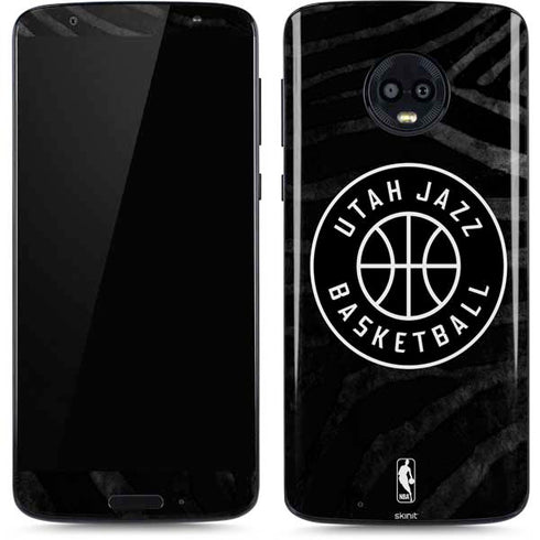 NBA Utah Jazz Black Animal Print Moto G6 Skin