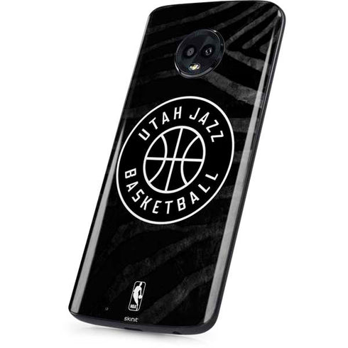 NBA Utah Jazz Black Animal Print Moto G6 Skin
