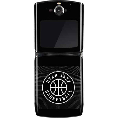 NBA Utah Jazz Black Animal Print Motorola RAZR Skin