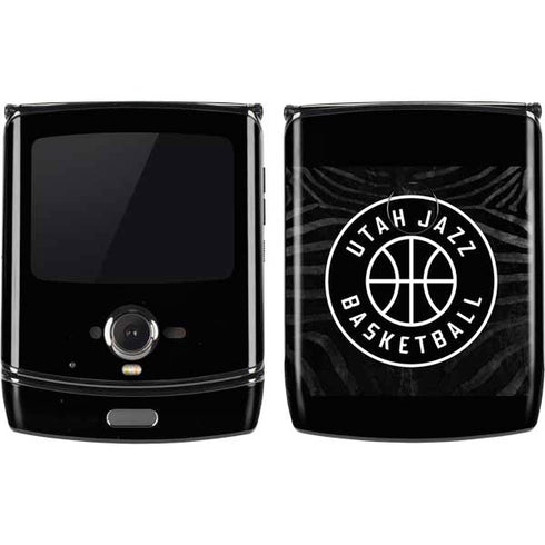 NBA Utah Jazz Black Animal Print Motorola RAZR Skin