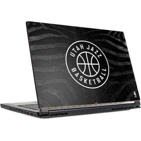 NBA Utah Jazz Black Animal Print MSI GS65 Stealth Laptop Skin