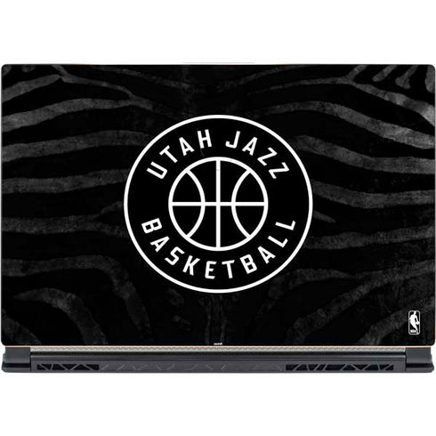 NBA Utah Jazz Black Animal Print MSI GS65 Stealth Laptop Skin