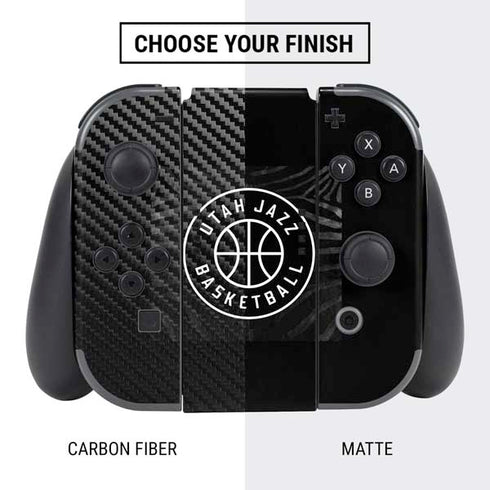 NBA Utah Jazz Black Animal Print Nintendo Switch Bundle Skin