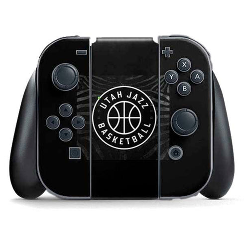 NBA Utah Jazz Black Animal Print Nintendo Switch (2017-2021) Joy-Con Controller Skin