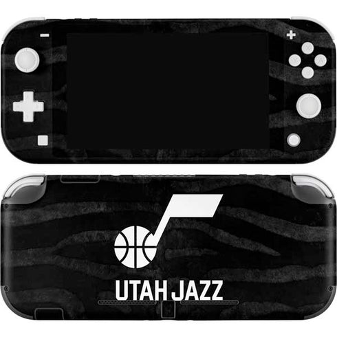 NBA Utah Jazz Black Animal Print Nintendo Switch Lite Skin