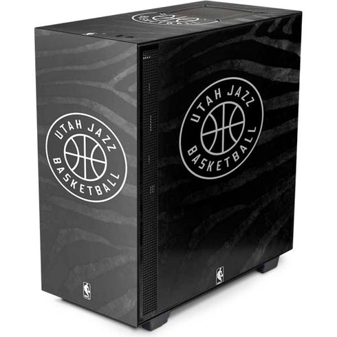 NBA Utah Jazz Black Animal Print NZXT H510 Compact ATX Mid-Tower Case Skin