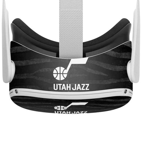 NBA Utah Jazz Black Animal Print Oculus Quest 2 Skin