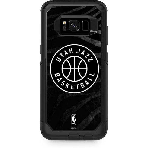 NBA Utah Jazz Black Animal Print Otterbox Commuter Galaxy Skin