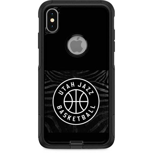 NBA Utah Jazz Black Animal Print Otterbox Commuter iPhone Skin