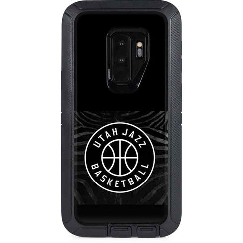 NBA Utah Jazz Black Animal Print Otterbox Defender Galaxy Skin