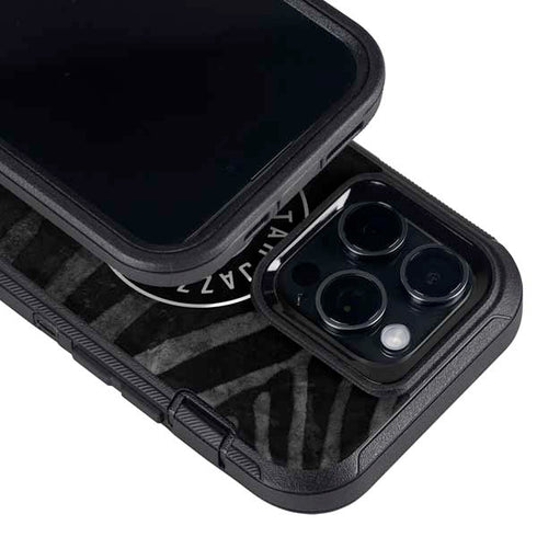 NBA Utah Jazz Black Animal Print Otterbox Defender iPhone Skin