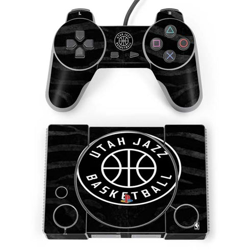 NBA Utah Jazz Black Animal Print PlayStation Classic Bundle Skin