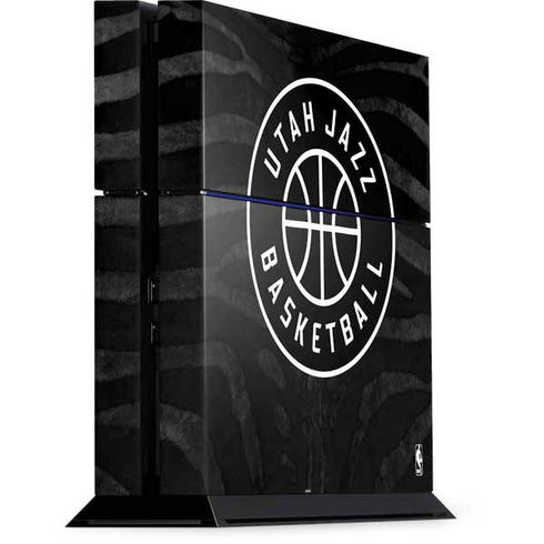 NBA Utah Jazz Black Animal Print PS4 Console Skin