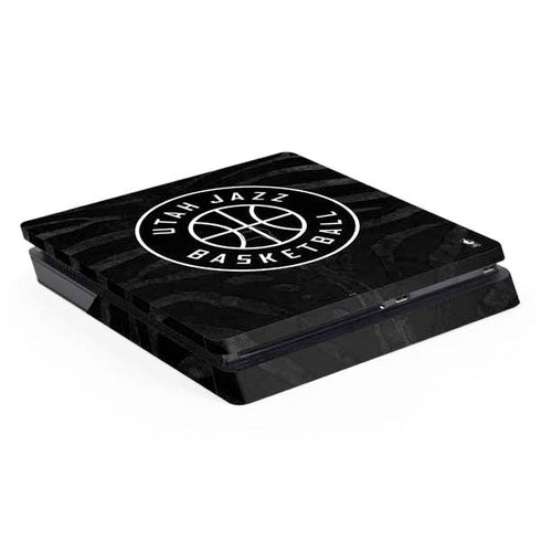 NBA Utah Jazz Black Animal Print PS4 Slim Skin