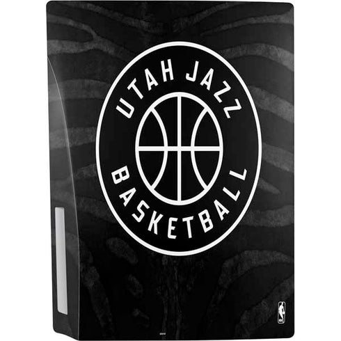 NBA Utah Jazz Black Animal Print PS5 Console Skin