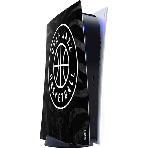 NBA Utah Jazz Black Animal Print PS5 Digital Edition Console Skin