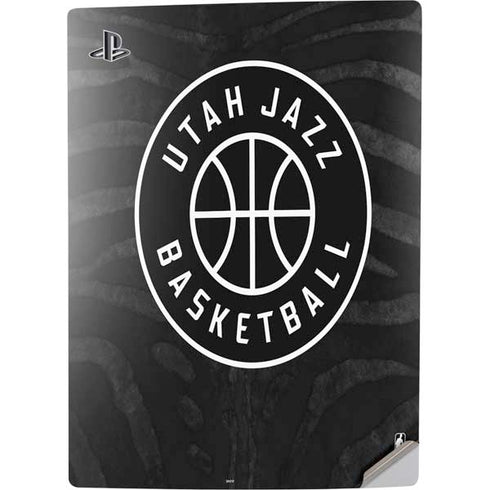 NBA Utah Jazz Black Animal Print PS5 Digital Edition Console Skin