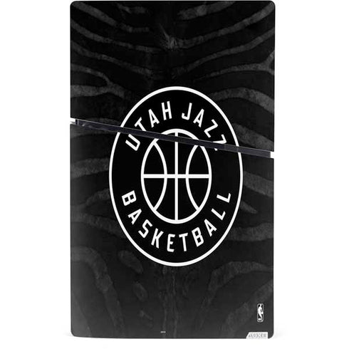 NBA Utah Jazz Black Animal Print PS5 Slim Digital Edition Console Skin