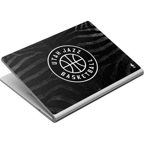 NBA Utah Jazz Black Animal Print Surface Book Skin