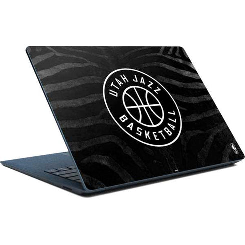 NBA Utah Jazz Black Animal Print Surface Laptop Skin