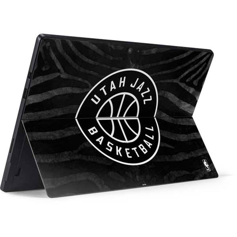 NBA Utah Jazz Black Animal Print Surface Pro 6 Skin