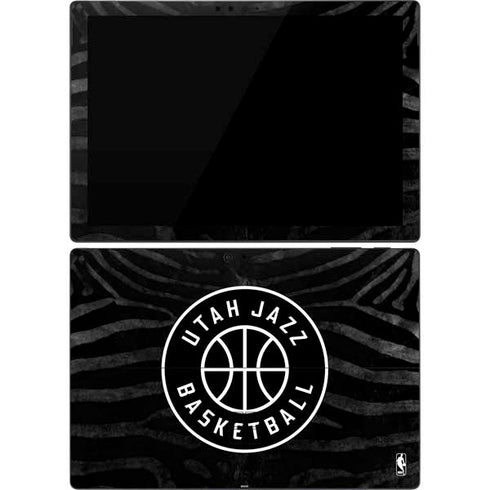 NBA Utah Jazz Black Animal Print Surface Pro 7 Skin