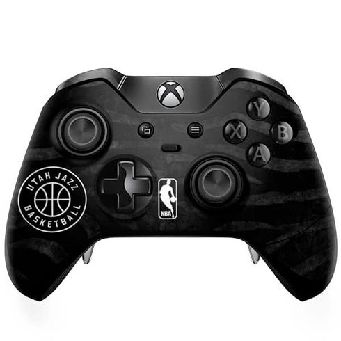 NBA Utah Jazz Black Animal Print Xbox One Elite Controller Skin
