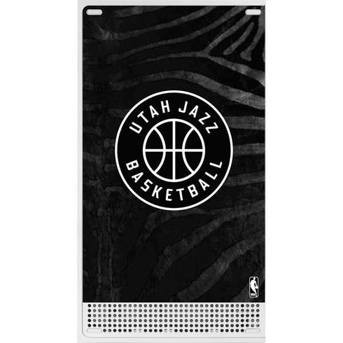 NBA Utah Jazz Black Animal Print Xbox Series S Console Skin