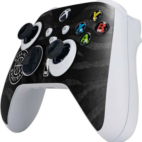 NBA Utah Jazz Black Animal Print Xbox Series S Controller Skin