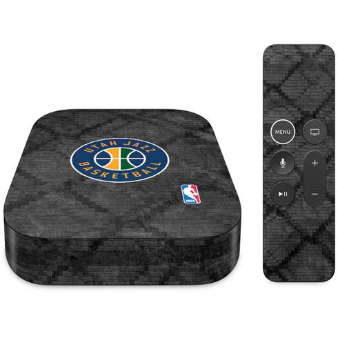 NBA Utah Jazz Black Rust Apple TV Skin