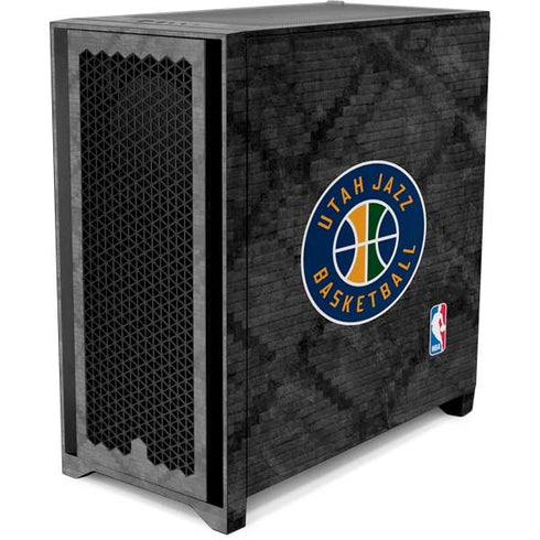 NBA Utah Jazz Black Rust Corsair 4000D Tempered Glass Mid-Tower ATX Case Skin